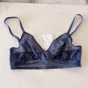 NWT ERES GIROFLE BRA in ocean blue size US32B French 85B